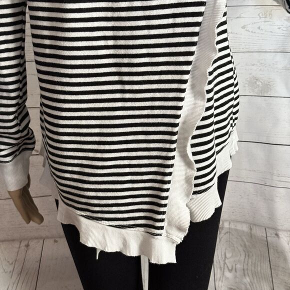 Anthropologie Left Of Center Sweatshirt Striped - Picture 12 of 14